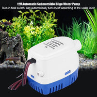 Thumbnail for Automatic Bilge Pump 1100Gph 12V Marine Automatic Submersible Bilge