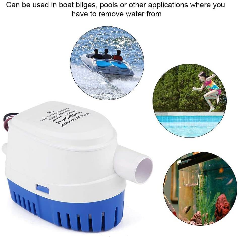 Automatic Bilge Pump 1100Gph 12V Marine Automatic Submersible Bilge - The Shopsite