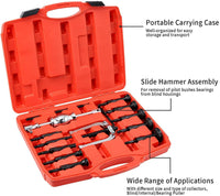 Thumbnail for 16Pcs Bearing Extractor Blind Hole Inner Internal Bushes Puller Set