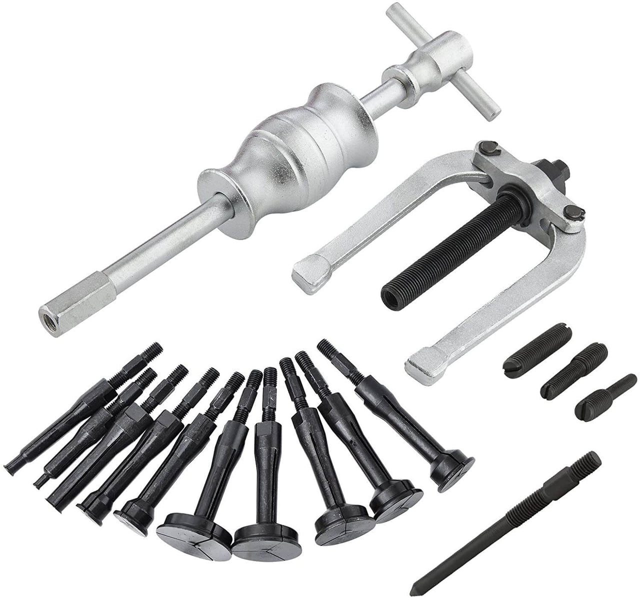 16Pcs Bearing Extractor Blind Hole Inner Internal Bushes Puller Set