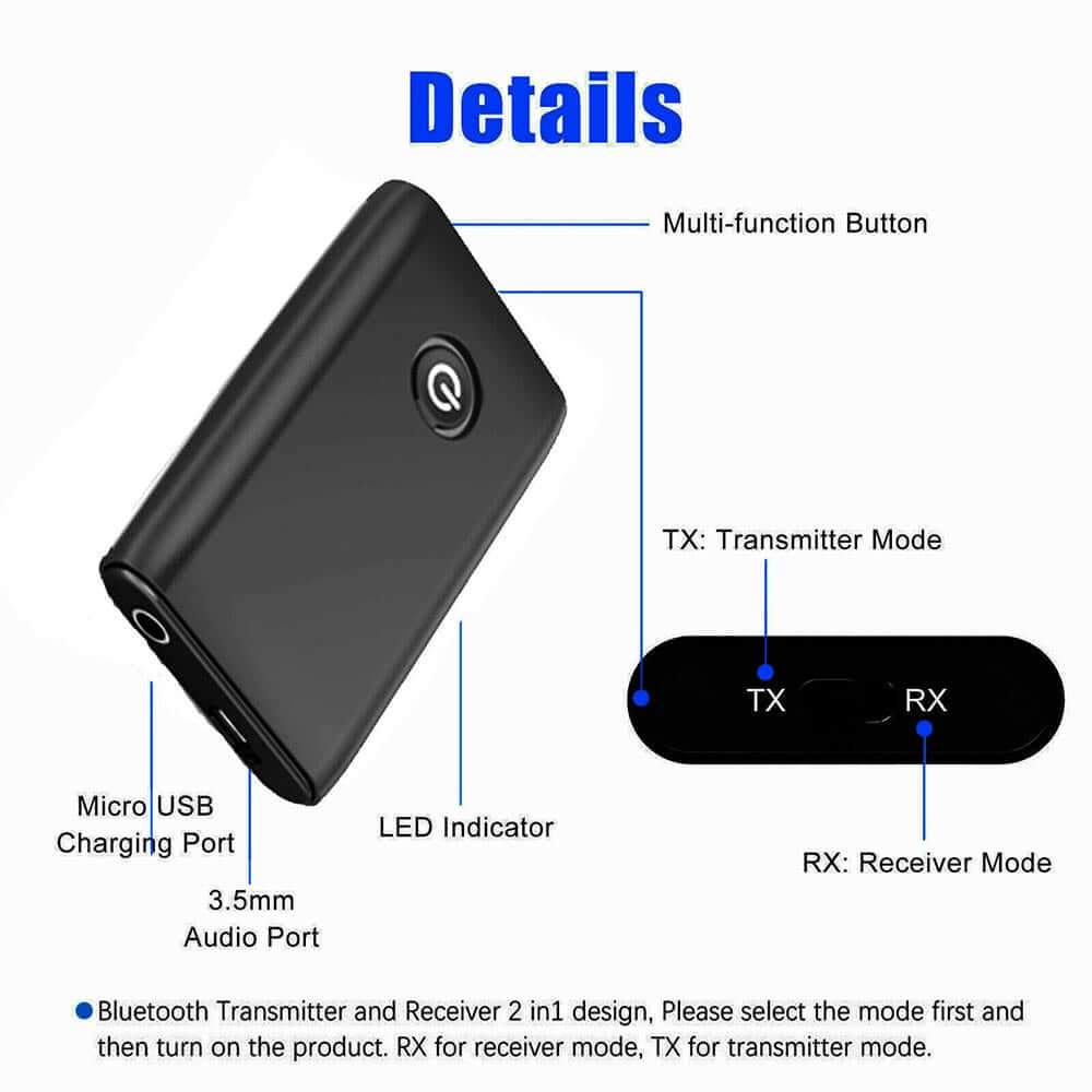 Car Bluetooth Receiver Transmitter Audio Adapter - The Shopsite
