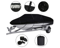 Thumbnail for Trailerable Boat Cover 600D 16ft Black