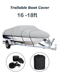 Thumbnail for Boat Cover Trailerable  Heavy Duty Boat Cover Silver 16Ft to 18FT