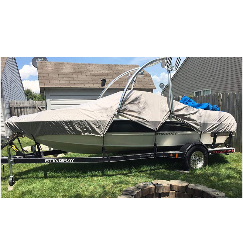 Boat Cover Trailerable  Heavy Duty Boat Cover Silver 16Ft to 18FT