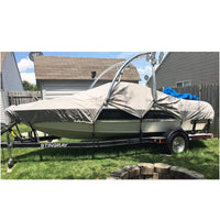 Thumbnail for Boat Cover Trailerable  Heavy Duty Boat Cover Silver 16Ft to 18FT
