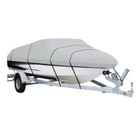 Thumbnail for Boat Cover Trailerable  Heavy Duty Boat Cover Silver 16Ft to 18FT