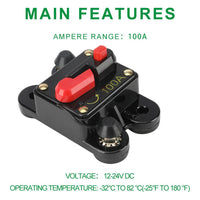 Thumbnail for 100A Dc Circuit Breaker Car Boat Camper Solar Yd3 - The Shopsite