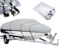 Thumbnail for Boat Cover Trailerable Heavy Duty Boat Cover Silver 17Ft to 19FT