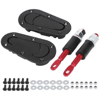 Thumbnail for Carbon fibre bonnet pins hood lock black finish