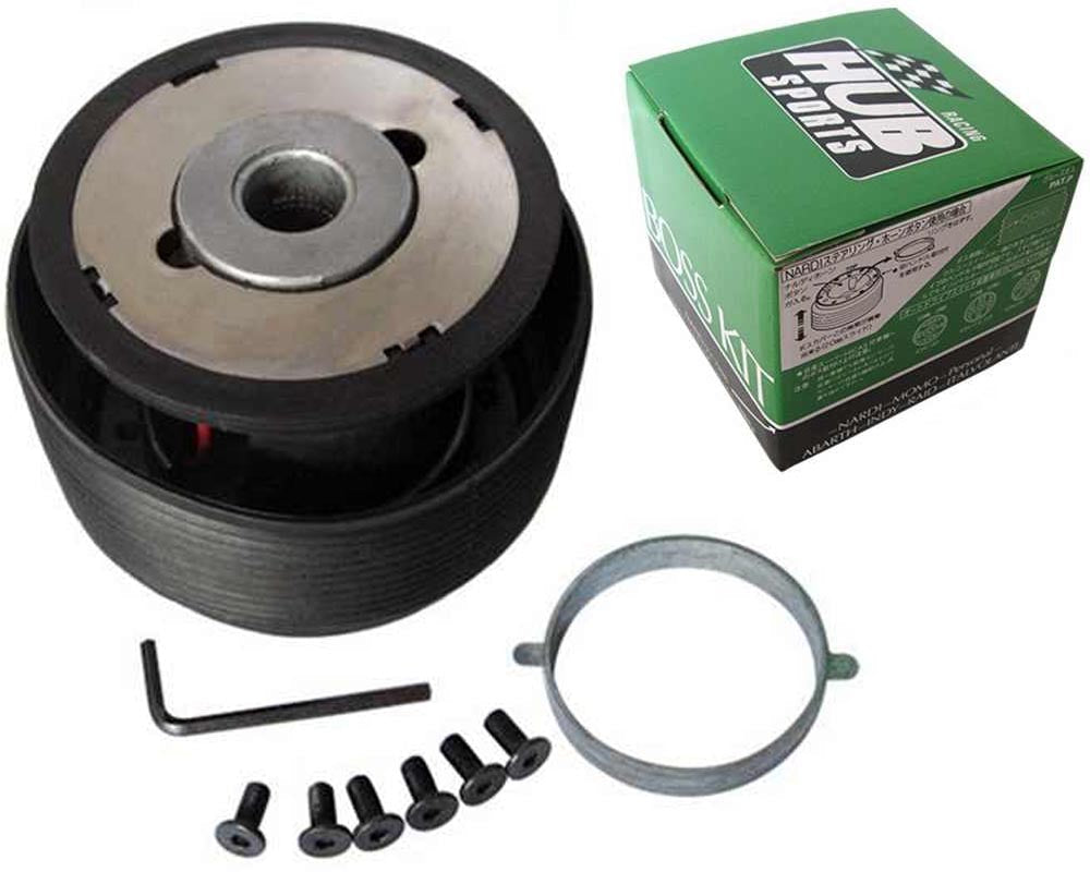 Boss kit installed on Nissan steering column