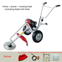 Thumbnail for push lawn mower with wheels