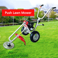 Thumbnail for push lawn mower with wheels