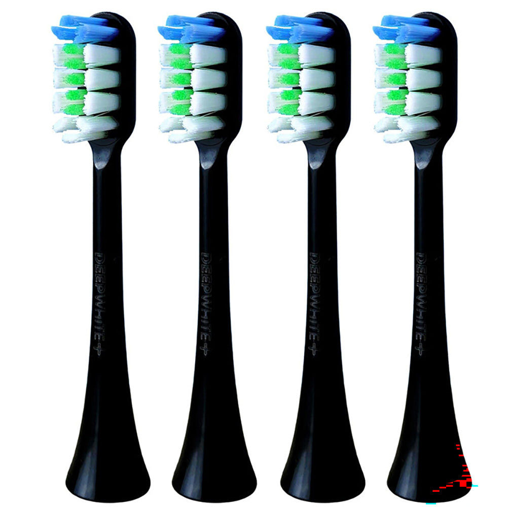 Sonic toothbrush heads for oral hygiene