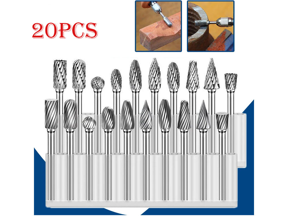 20pcs HSS Router Carbide Engraving Bits and Dremel Router Bits Set