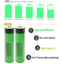 Thumbnail for 18650 Battery Rechargeable NCR18650B 12PCS