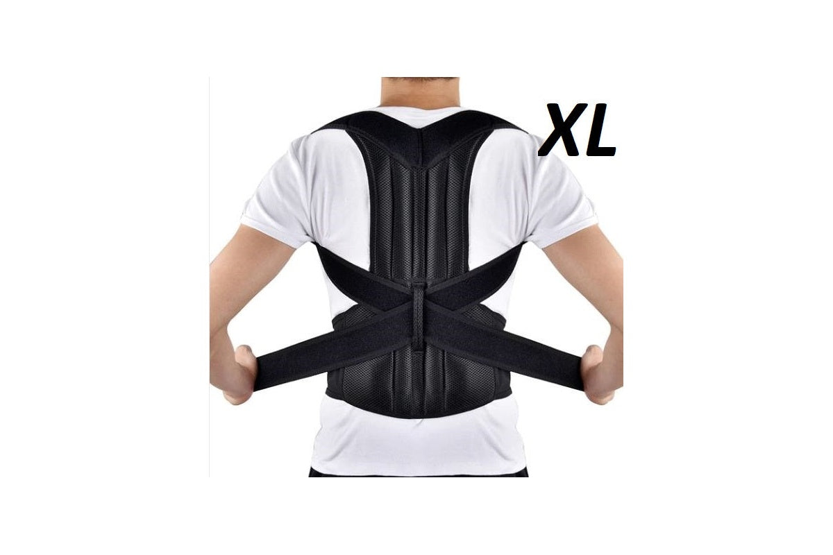 Posture corrector folded showing compact design