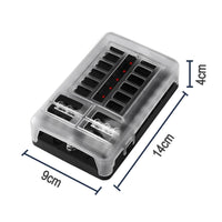 Thumbnail for 12 Circuit Negative Bus Blade Fuse Block