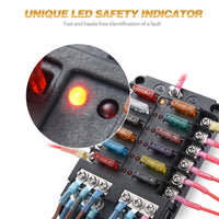 Thumbnail for 12 Circuit Negative Bus Blade Fuse Block