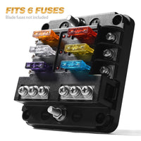Thumbnail for 6 Circuit Negative Bus Blade Fuse Block