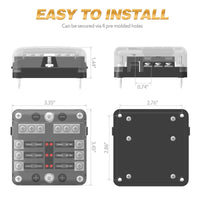 Thumbnail for 6 Circuit Negative Bus Blade Fuse Block