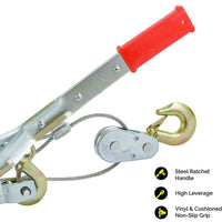 Thumbnail for Cable Winch Wire Power Puller 2T / 4000lb - The Shopsite