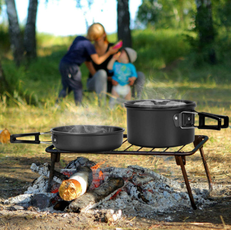 Compact Camping Set Camping Cookware Set Aluminium Alloy Lightweight – Homyspire