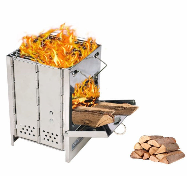 Camping Stove Camp Wood BBQ Grill