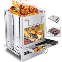 Thumbnail for Camping Stove Camp Wood BBQ Grill