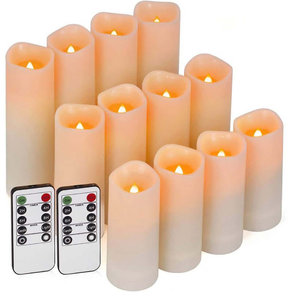 Flameless candles remote control operating from distance