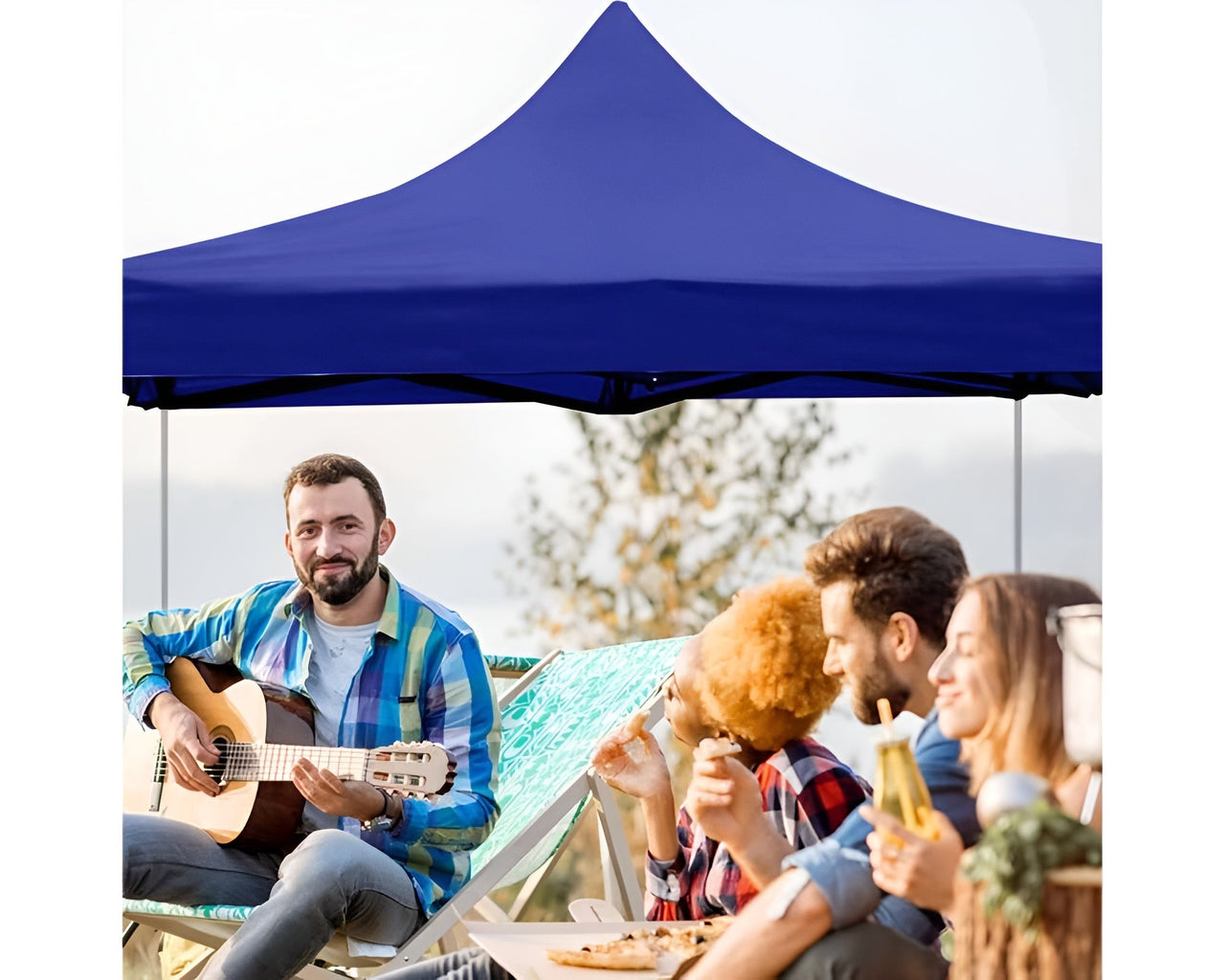 Canopy with water-resistant coating
