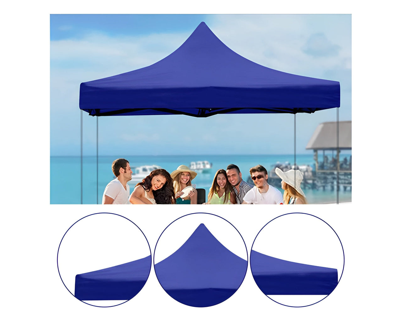 Canopy corner with attachment loops