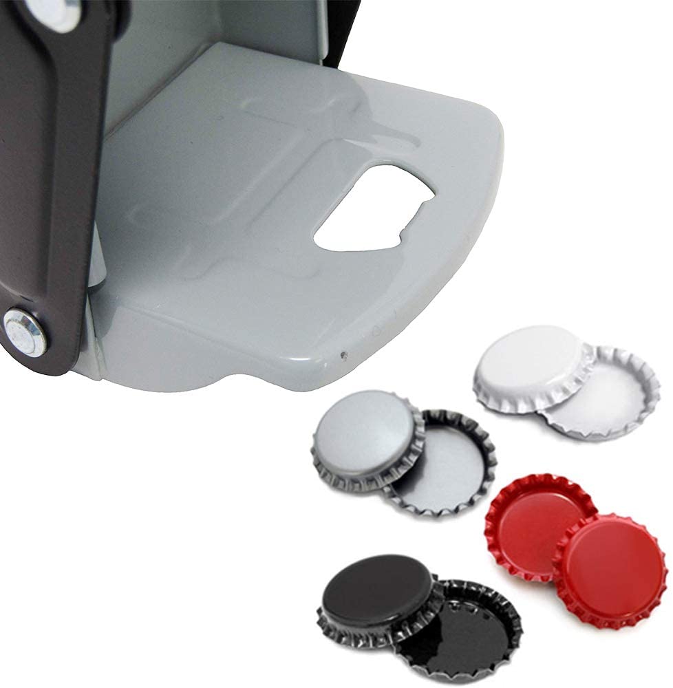 Can crusher crushing aluminium beer can