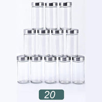 Thumbnail for Spice Rack Stand Carousel Rotating Glass Round 20 Jars - The Shopsite