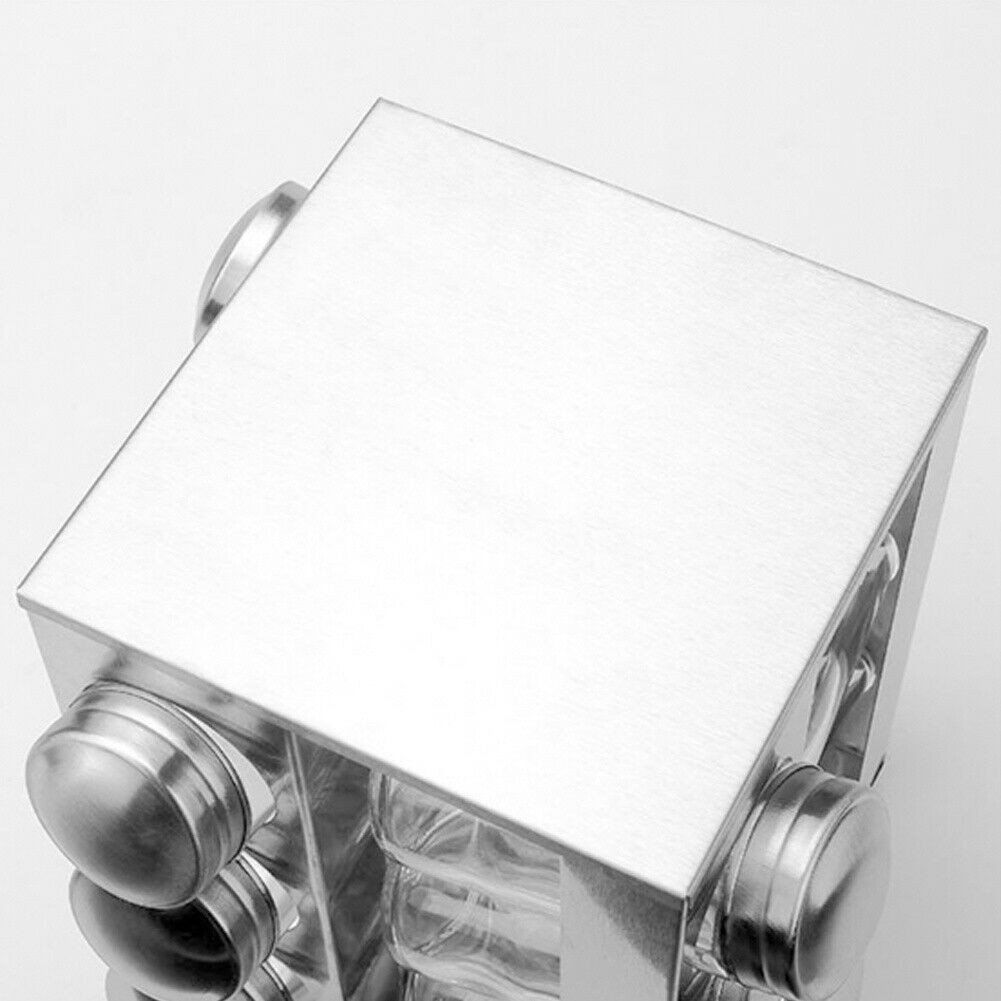 Spice Rack Stand Carousel Rotating Spice Rack Stand Glass 16 Jars