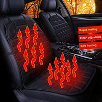 Thumbnail for Heated car seat cover with two heat settings