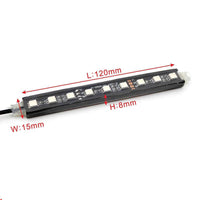 Thumbnail for Car Led Lights Car Led Strip Lights 4Pcs Car Rgb Led Drl Strip Light Car Auto Remote Control Interior