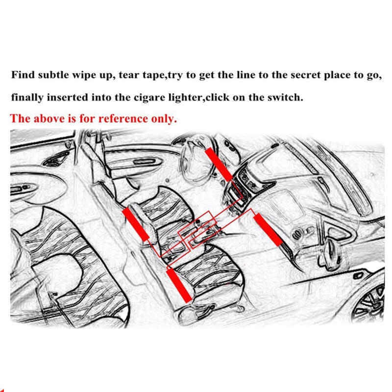Car Led Lights Car Led Strip Lights 4Pcs Car Rgb Led Drl Strip Light Car Auto Remote Control Interior