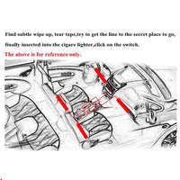 Thumbnail for Car Led Lights Car Led Strip Lights 4Pcs Car Rgb Led Drl Strip Light Car Auto Remote Control Interior