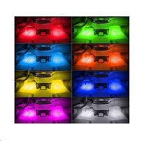Thumbnail for Car Led Lights Car Led Strip Lights 4Pcs Car Rgb Led Drl Strip Light Car Auto Remote Control Interior