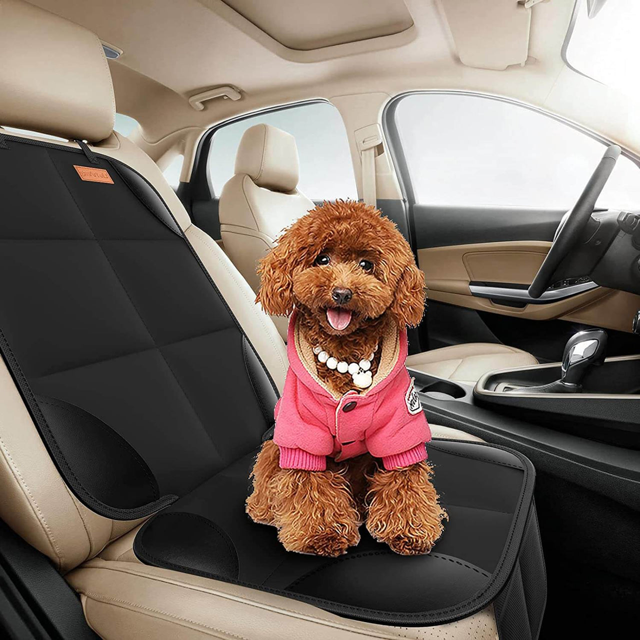 Car Seat Covers non-slip mesh pockets