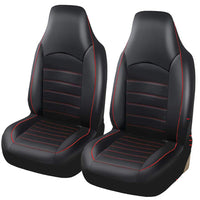Thumbnail for Car seat cover black with red accents front seats
