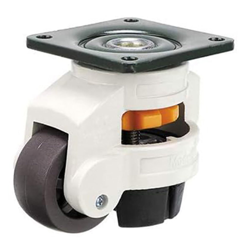 Close-up of rubber damping feet on caster