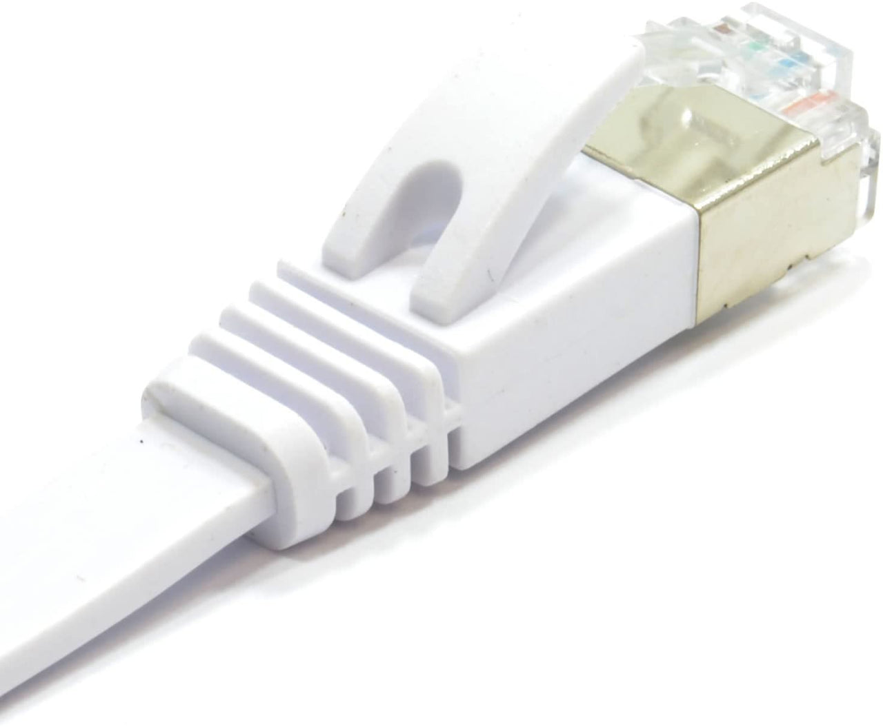 Ethernet cable with snagless connector cover