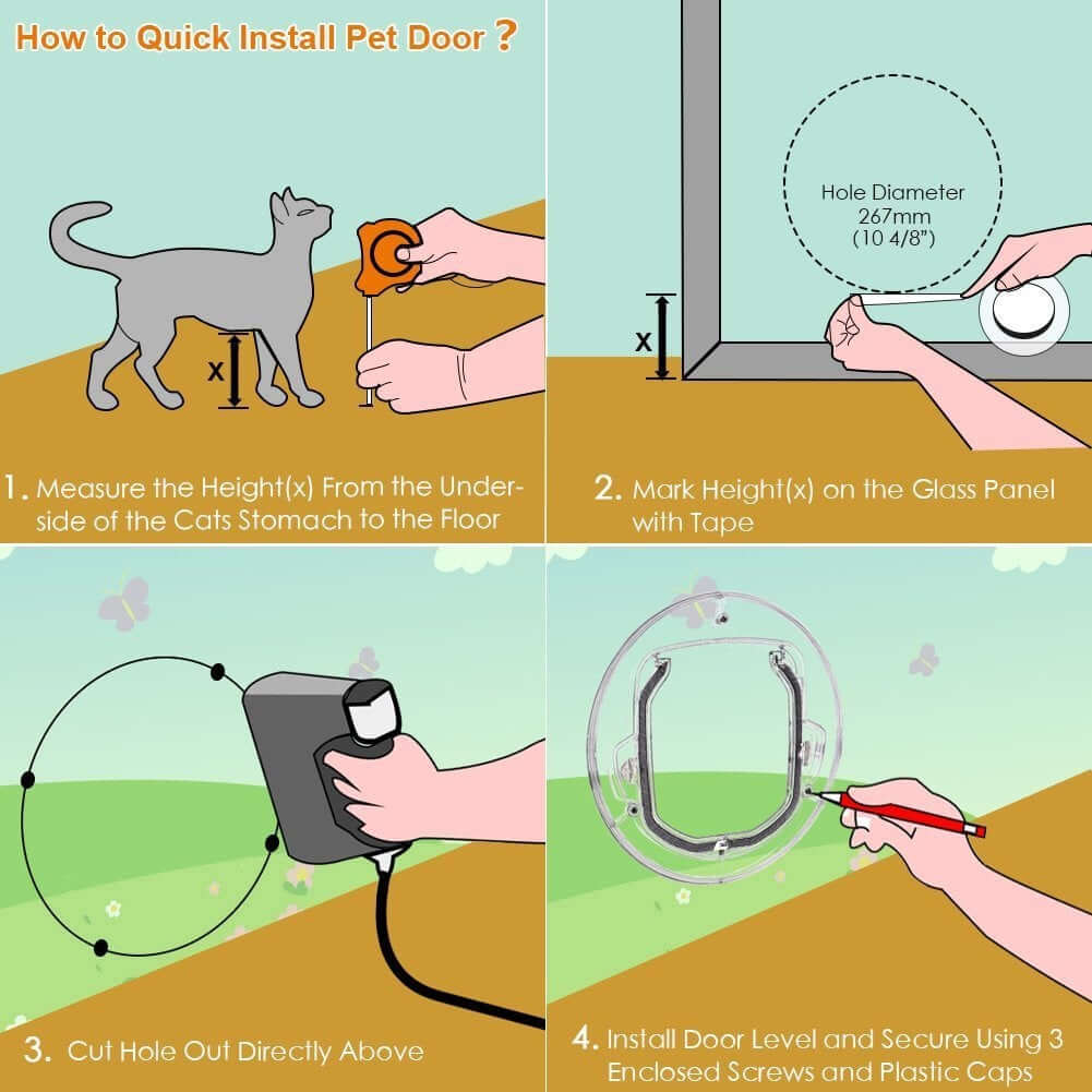 Cat Door Small Pet Door For Cats - The Shopsite