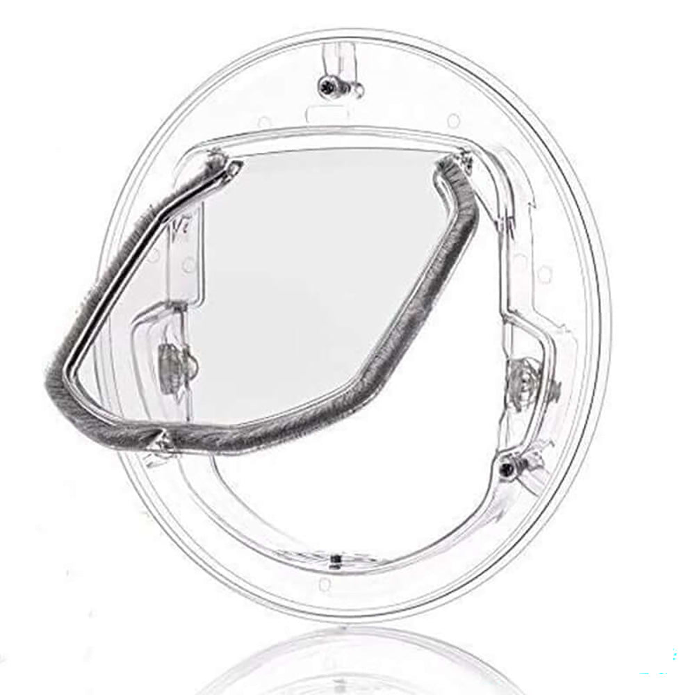 4 Ways Round Lockable Cat Door Dog Flap Cat Door