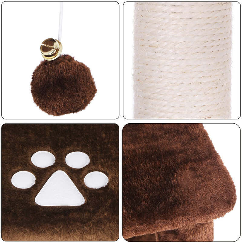 Cat Tree House with Scratching Posts Hammock - The Shopsite