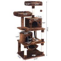 Thumbnail for Cat Tree House Scratching Post Tree Play House