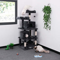 Thumbnail for Cat Tree House with Scratching Posts Hammock - The Shopsite