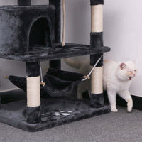 Thumbnail for Cat tree house padded platforms with raised edges