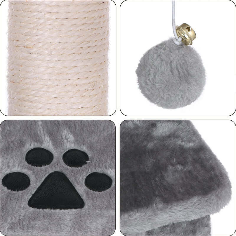 Cat Tree House with Scratching Posts Hammock - The Shopsite